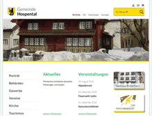 Tablet Screenshot of hospental.ch